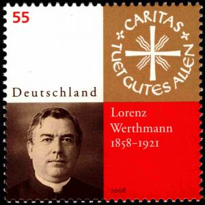 Colnect-5196-469-150-Birthday-of-Lorenz-Werthmann-1858%7E1921.jpg