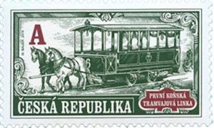 Colnect-5911-885-150th-Anniversary-of-first-Horse-Drawn-Tram-in-Brno.jpg