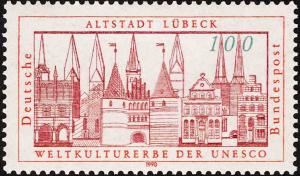 Colnect-6144-768-Hanseatic-City-of-L%C3%BCbeck-World-Heritage-1987.jpg