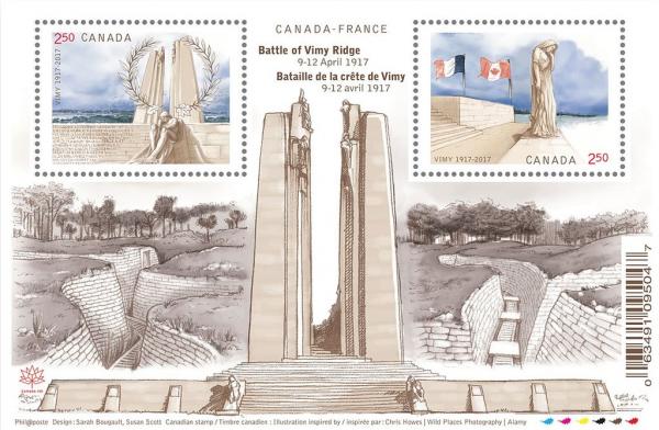 Colnect-4038-012-100th-Anniversary-of-the-Battle-of-Vimy-Ridge-France.jpg