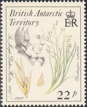 Colnect-1567-940-Sir-Joseph-Dalton-Hooker--amp--Deschampsia-antarctica.jpg