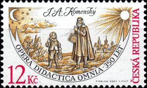 Colnect-3764-554-Work-of-JA-Comenius-Opera-didactica-omnia---350th-anniv.jpg