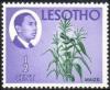 Colnect-1729-507-King-Moshoeshoe-II-and-corn.jpg