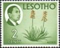 Colnect-1730-056-King-Moshoeshoe-II-and-Aloes.jpg