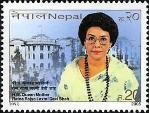 Colnect-550-645-Her-Majesty-Queen-Mother-Ratna-Rajya-Laxmi-Devi-Shah.jpg