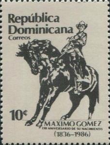 Colnect-3131-043-Maximo-Gomez-on-horseback.jpg