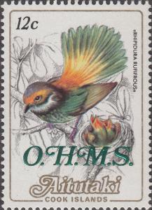 Colnect-3873-080-Rufous-Fantail-Rhipidura-rufifrons-overprinted-OHMS.jpg