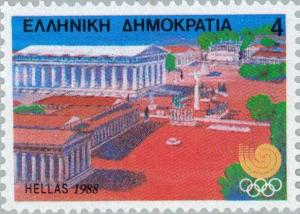 Colnect-177-058-Seoul-1988---Olympian-Zeus-Temple-Ancient-Olympia.jpg