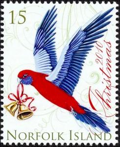 Colnect-3790-933-Crimson-Rosella-nbsp-Platycercus-elegans-carrying-present.jpg