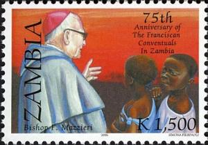 Colnect-2228-284-75th-Years-of-Franciscan-Conventuals-in-Zambia.jpg