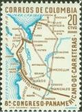 Colnect-1139-265-Map-of-Pan-American-Highway-through-Colombia.jpg