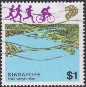 Colnect-3012-941-Kranji-Reservoir-athletes-and-cyclist.jpg