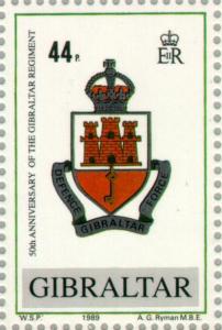 Colnect-120-552-50th-Anniversary-of-the-Gibraltar-Regiment.jpg