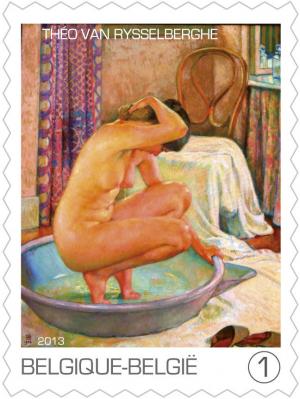 Colnect-1537-102-Th-eacute-o-van-Rysselberghe-Bathing-Woman-1922.jpg