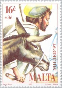 Colnect-131-277-Joseph-with-donkey.jpg