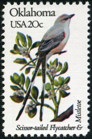 Colnect-5097-117-Oklahoma---Scissor-tailed-Flycatcher-Mistletoe.jpg