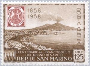 Colnect-169-769-Naples-10-grana-stamp-of-1858-and-Bay-of-Naples.jpg