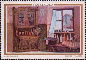 Colnect-4563-097--quot-Tavern-in-Stara-Loka-quot--by-France-Slana.jpg