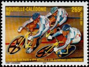 Colnect-858-257-Track-cycling-First-Olympic-gold-medal-Caledonian.jpg