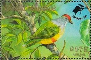 Colnect-4064-228-Birdpex-90-Cook-Islands-Fruit-Dove-Ptilinopus-rarotongensis.jpg