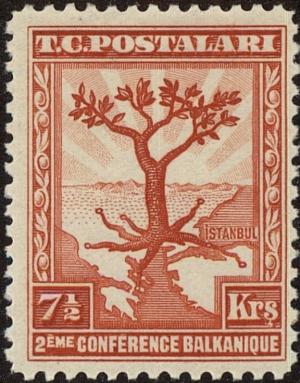 Colnect-5053-418-Olive-Tree-with-Roots-Extending-to-All-Balkan--Capitals.jpg