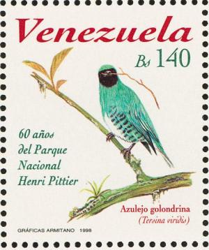 Colnect-2302-020-Swallow-Tanager-Tersina-viridis.jpg