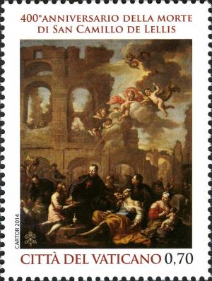 Colnect-2395-595-400th-Anniversary-of-the-Death-of-Saint-Camillus-de-Lellis.jpg