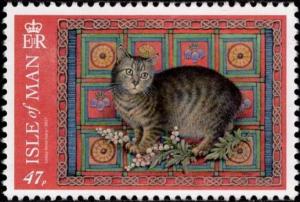 Colnect-5294-270-Manx-Tabby-with-Mugwort-on-a-Mugwort-Quilt.jpg