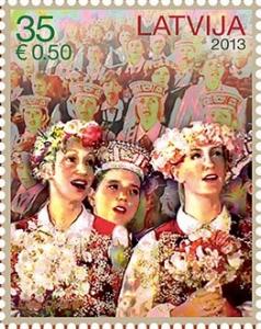 Colnect-1732-948-Choir-singers---XXV-Nationwide-Latvian-Song-and-XV-Dance-Fes.jpg