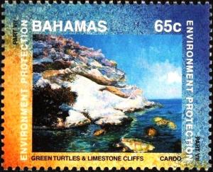 Colnect-4134-948-Green-turtles-limestone-cliff.jpg