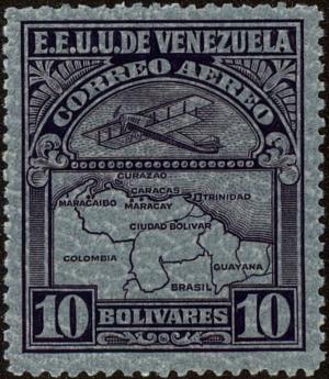 Colnect-4960-219-Map-of-Venezuela-Second-Series.jpg