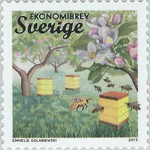 Colnect-2989-274-European-Honey-Bee-Apis-mellifera-Beehives.jpg