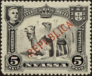 Colnect-4226-117-D-Carlos-I---Dromedary-Camelus-dromedarius-Overprint--REP.jpg