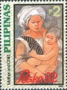 Colnect-2959-172-Christmas-1992---Mother-and-Child.jpg