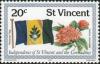 Colnect-1997-482-Flag-and-Ixora-Coccinea.jpg