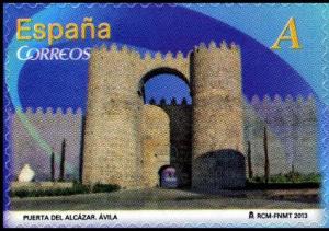 Colnect-4431-011-Puerta-del-Alc%C3%A1zar-Avila---Fortress-Gate-Avila.jpg