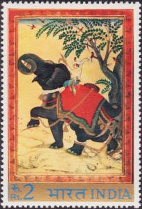 Colnect-2564-536-Chained-Elephant-by-Zain-al-Abidin-16th-century.jpg