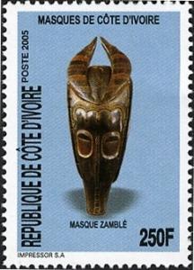 Colnect-1058-080-Masks-of-the-Ivory-Coast---Mask-Zamble-Guro---Baule.jpg