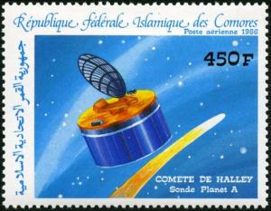 Colnect-3663-555-Halley--s-Comet-and-Planet--Space.jpg