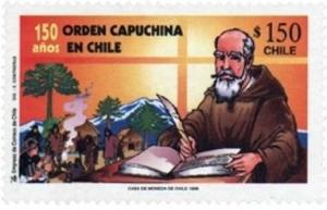 Colnect-529-892-150-years-Capuchin-Order-in-Chile.jpg