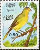 Colnect-1523-487-Pelzen--s-Saffron-Finch-Sicalis-flaveola-pelzelni-.jpg