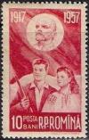 Colnect-786-492-Boy-and-girl-with-Lenin-flag.jpg