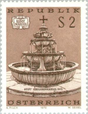 Colnect-136-795-Fountain-in-Heiligenkreuz-Abbey.jpg