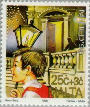 Colnect-131-208-Boy-with-lantern-and-balustrade.jpg