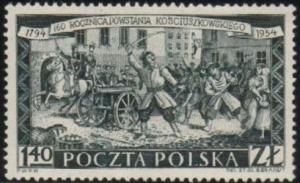 Colnect-464-889-Kosciuszko-leading-attack-in-Cracow.jpg