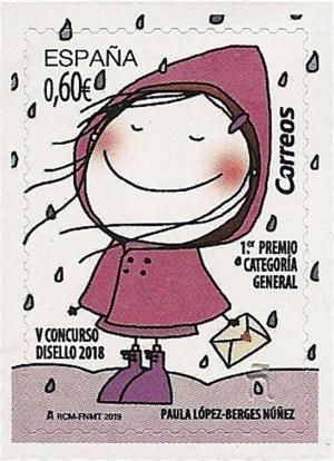 Colnect-5595-910-Girl-in-Rain-with-Love-Letter-by-Paula-L%C3%B3pez-Berges-N%C3%BA%C3%B1ez.jpg