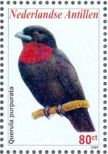 Colnect-3933-729-Purple-throated-Fruitcrow-nbsp--nbsp--nbsp--nbsp-Querula-purpurata.jpg