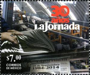 Colnect-3069-155-30-Years-of-Newspaper-La-Jornada.jpg