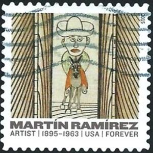 Colnect-2729-832-Martin-Ramirez-Man-on-horse.jpg