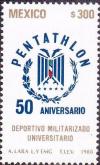 Colnect-4947-215-50th-Anniversary-of-the-military-Pentathlon-Deportivo.jpg